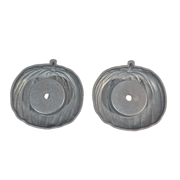 Pumkin Tea Light Holders Tabletop Metal With Tea Lights & Box Set Of 2 NOB - Picture 7 of 10